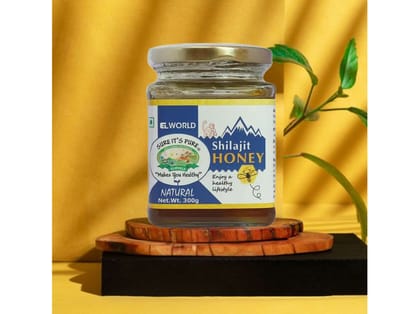 Elworld Agro & Organic Food Products Shilajit Honey 300g Elworld Agro & Organic Food Products Shilajit Honey 300g