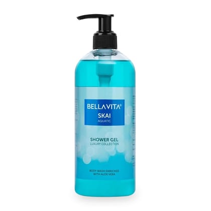 Bella Vita Luxury SKAI Aquatic Refreshing & Hydrating Shower Gel with Oceanic Fragrance - 250ml