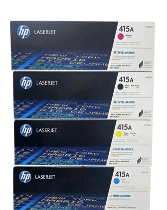 HP 415A Toner Cartridge Combo Pack CMYK (W2030A, W2031A, W2032A, W2033A) | Original HP LaserJet Toner for M454dn, M454dw, MFP M479 Series