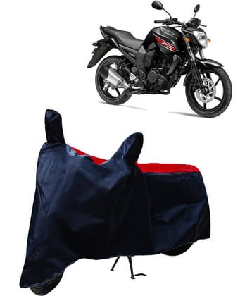 Mahek Accessories Dustproof Bike Cover For Yamaha Fz 16 with Mirror Pocket - Red & Blue