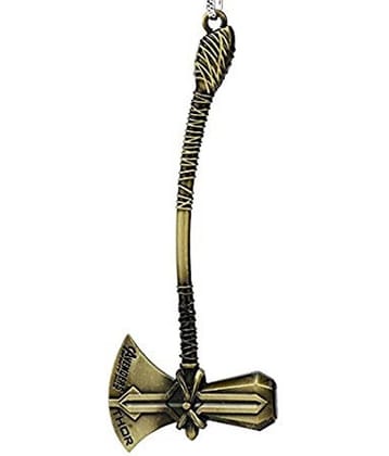 ZYZTA Avengers Infinity War Thor Golden Axe Sword Key Chain