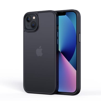 iPhone 14 Case - Premium Frosted Matte Cover Drop & Camera Protection-Black
