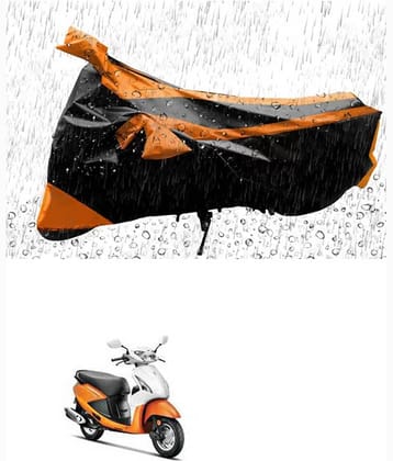 RONISH Bike Body Cover for Hero Pleasure ( Pack of 1 ) , Orange