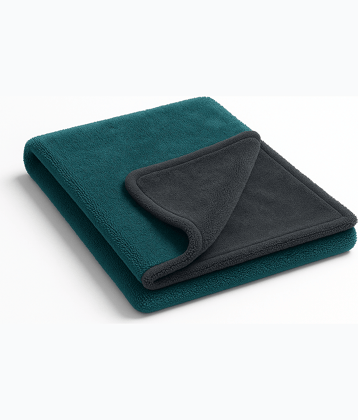 1200 GSM Ultra Thick Microfiber Cleaning Towel for Car Kitchen and Home Use – Super Soft Highly Absorbent Dual Color Premium Cloth