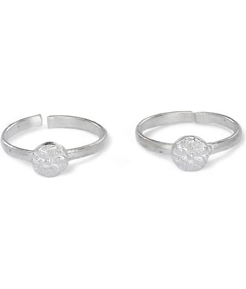 AanyaCentric Silver Toe Rings ( Pack of 1 )