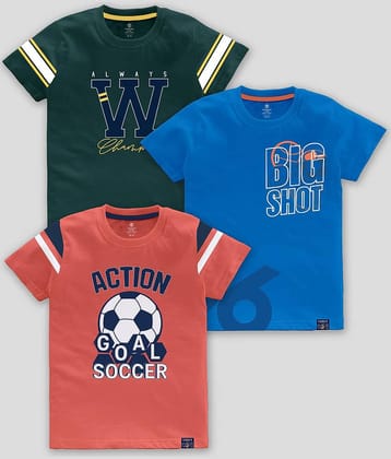 CODEZ Pack of 1 Boys Cotton Blend T-Shirt ( Multicolor )