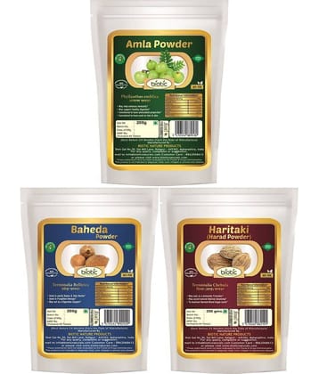 Biotic Amla, Harad & Baheda - 600 gms (200g each) Triphla Powder 600 gm Pack of 3