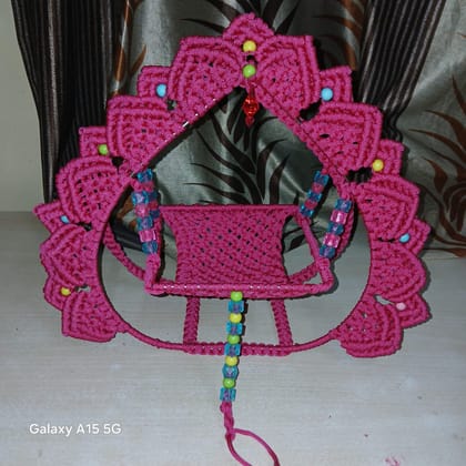 Macrame crafts Krishna Jhula