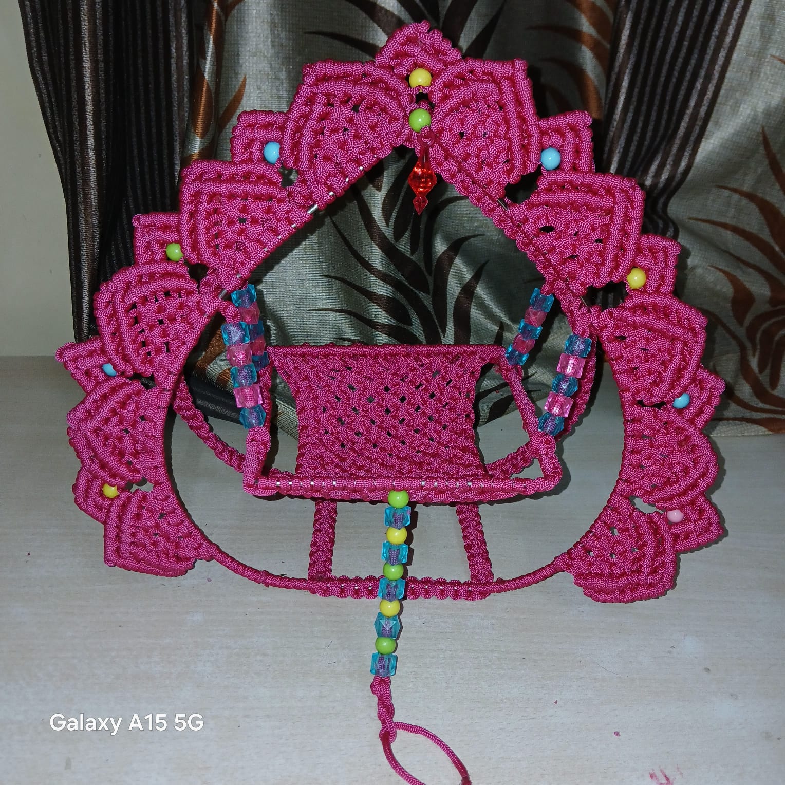 Macrame crafts Krishna Jhula