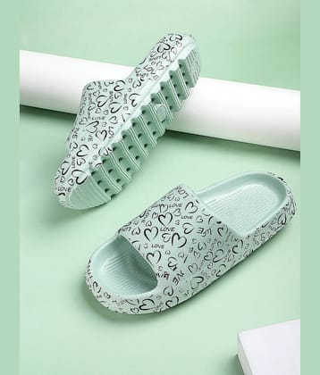 KAPANI Green Women's Slide Flip flop