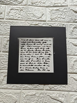 Small script stencil 15cm*15cm
