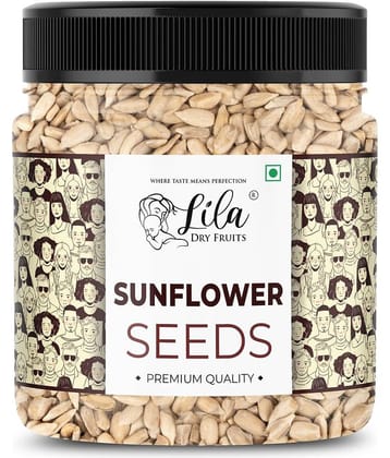 LILA DRY FRUITS Raw Sunflower Seeds 500 Grams Dry, Oil-Free Healthy Snack Jar