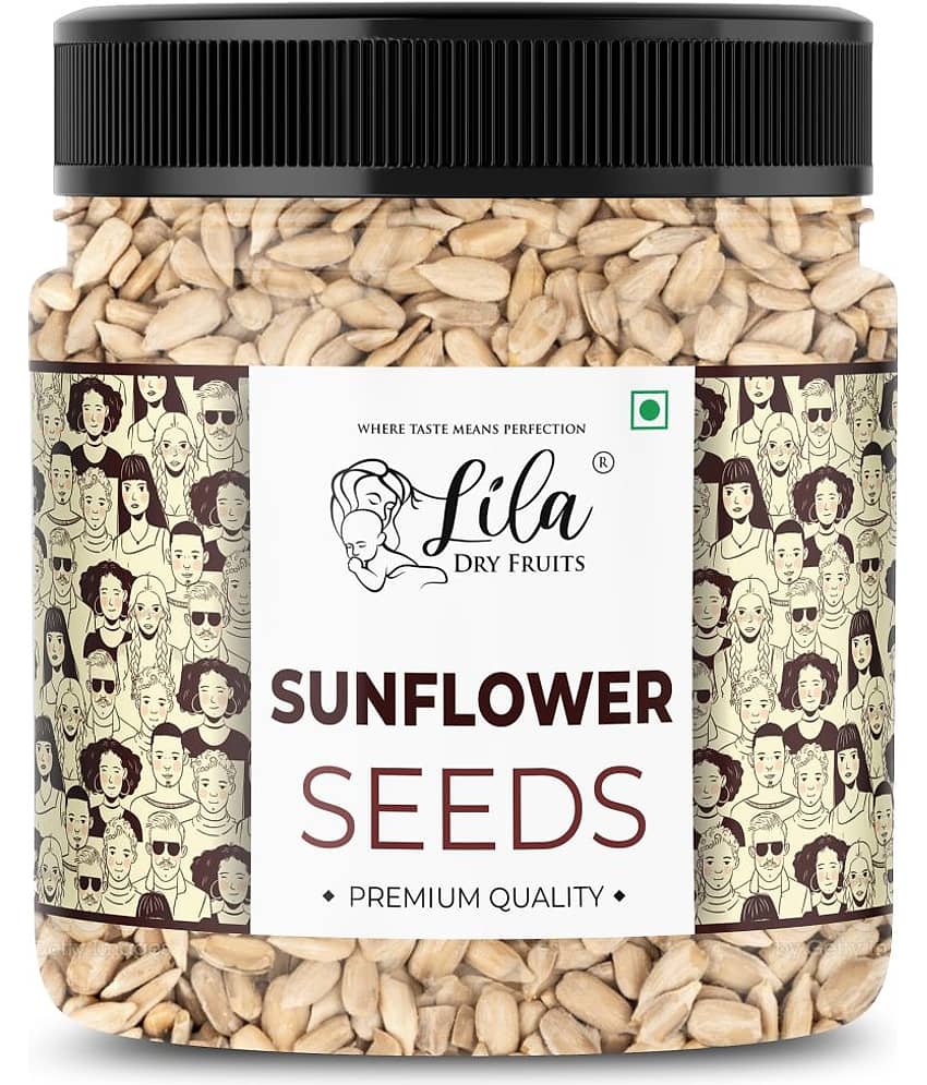 LILA DRY FRUITS Raw Sunflower Seeds 500 Grams Dry, Oil-Free Healthy Snack Jar