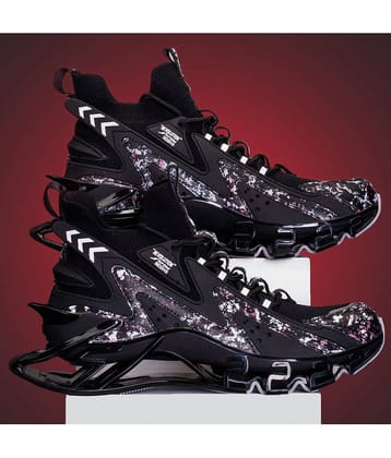 ATOM Multi Print Black Men's Lifestyle Shoes
