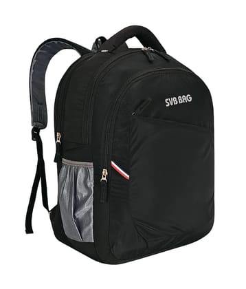 SVB BAG 40 Ltrs Polyester Backpack *For Boys & Girls ( Black ) - Black