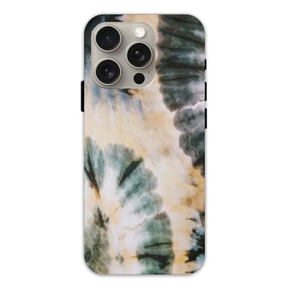 Black And Gold Tie Dye - Hard Cases For Apple iPhone Models-Apple iPhone 15 Pro Max