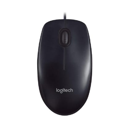 Logitech M90 Wired USB Mouse, Black