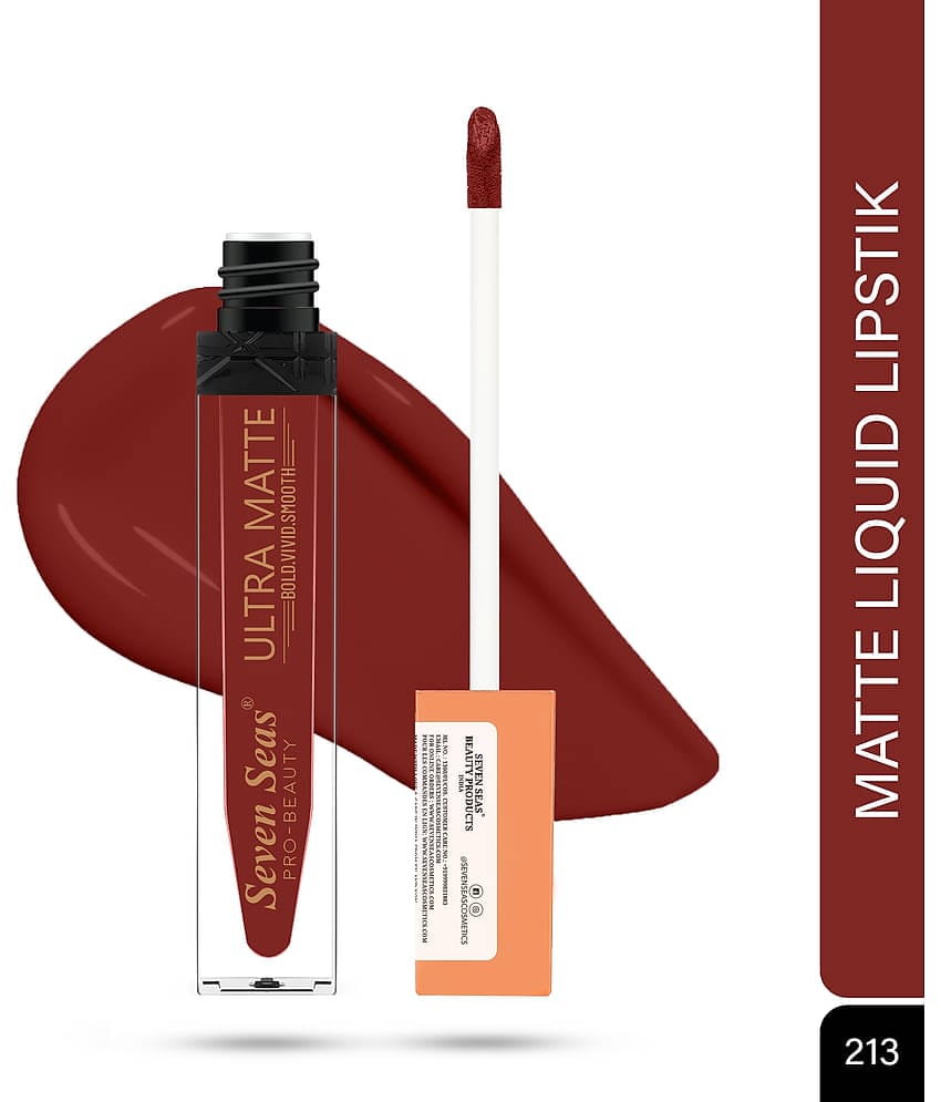 Seven Seas Ultra Matte BOLD,VIVID,SMOOTH The Luxurious Smooth Lipcolor Liquid Lipstick(Scalet)