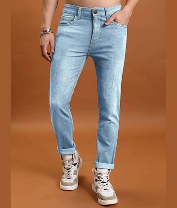 Eyebogler Regular Fit Faded Men's Jeans - Light Blue ( Pack of 1 )