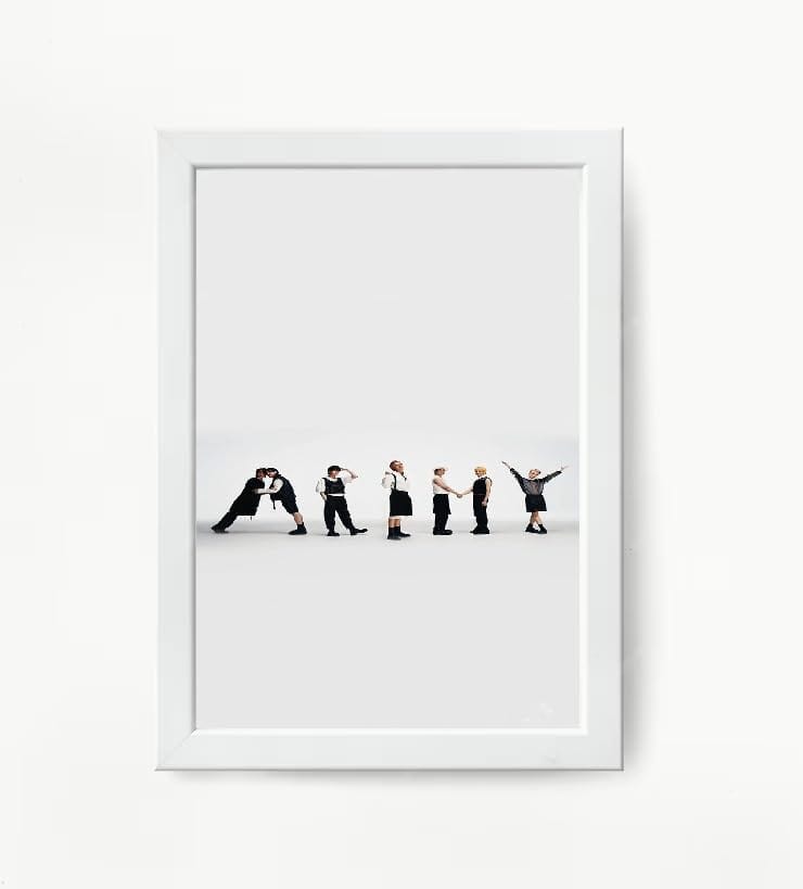 NOKKES Bts Army Bangtan Boy V suga J-Hope Jungkook Jin Jimin Rm 5X7 Inch Size Photo Frame Photo Home Office_AQW243