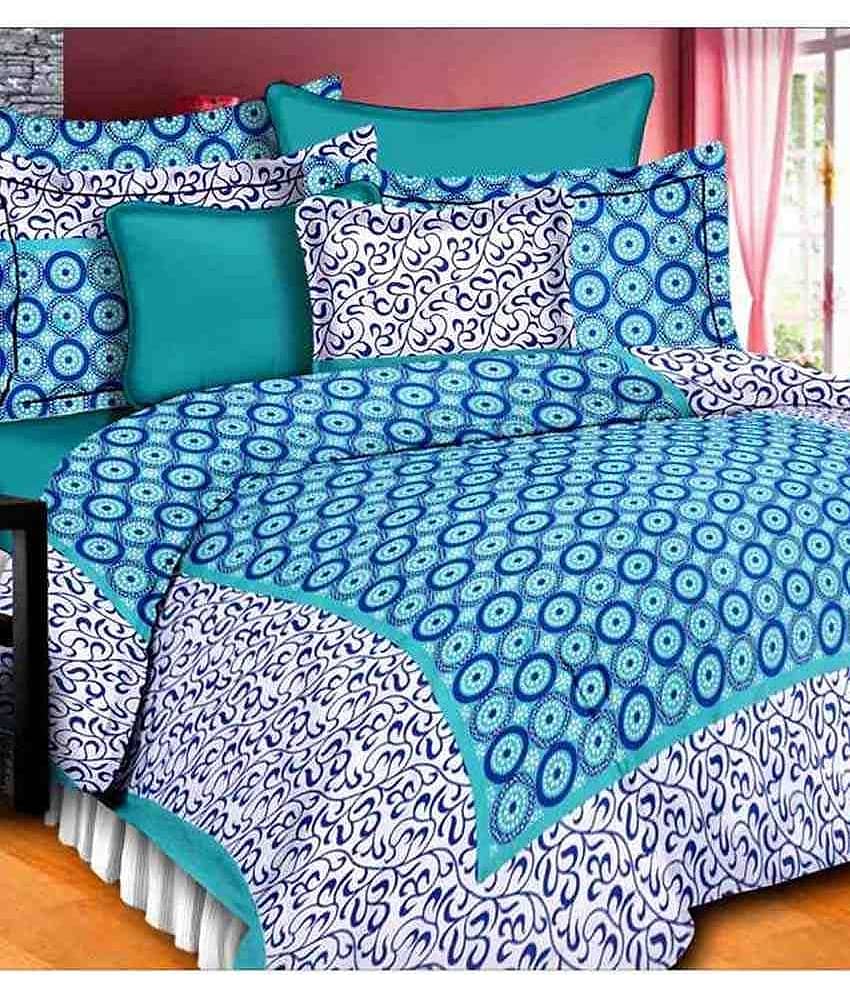 Uniqchoice Cotton King Bedsheet ( Multi )