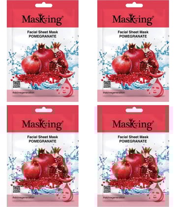 Masking - Fairness Sheet Mask for All Skin Type ( Pack of 4 )