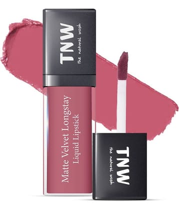 TNW - The Natural Wash Matte Velvet Longtay Liquid Lipstick(07) Berry Much, Deep Berry, 5Ml
