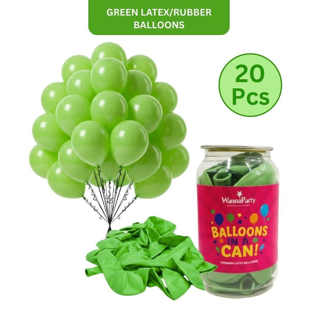 Light Green Latex Balloons 10" - 20PC - Party and Festive Needs | Buy online on ZillyBuy