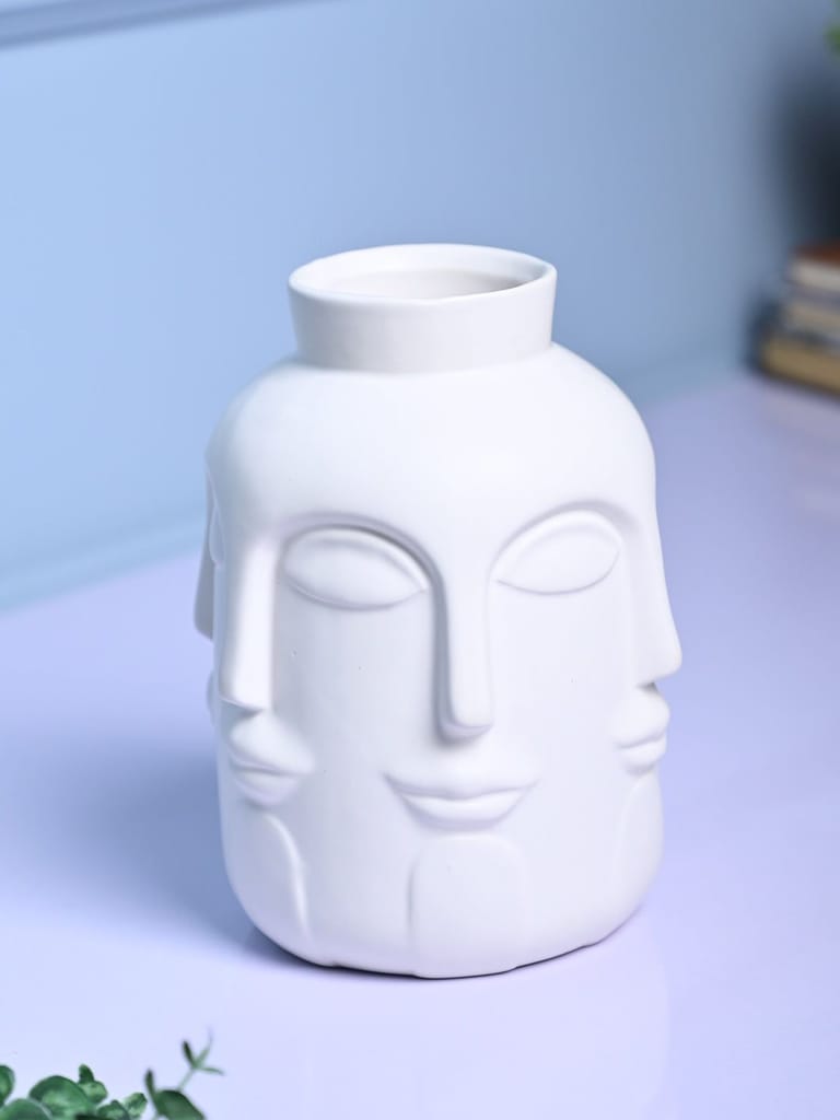 Pretty White Ceramic Vase