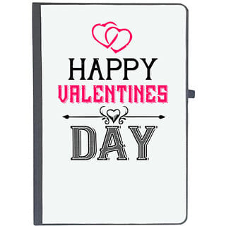 UDNAG Ruled Notebook Diary Valentines Day, happy valentine day (A5 80Pages 80GSM)