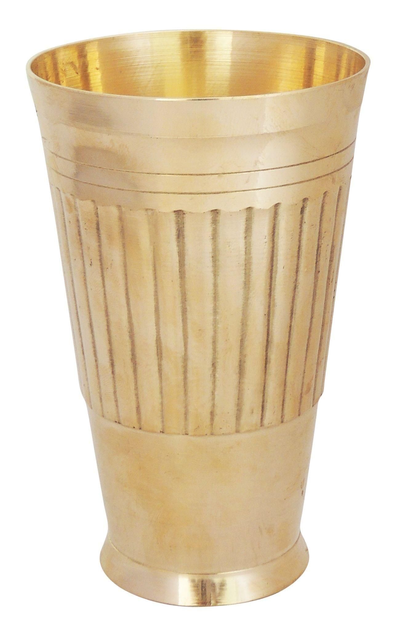 Brass Glass Salai No. 18 400 Ml - 3.3*3.5*5.3 inch (BC124 D)