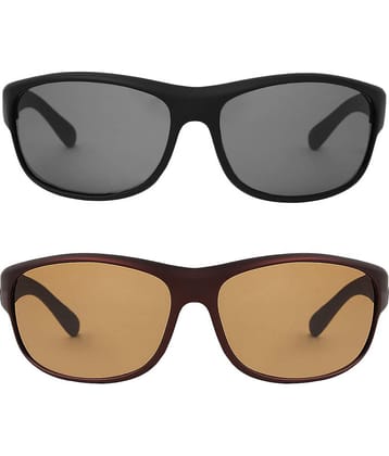 Kanny Devis - UV Protected Black Riding Goggles ( Pack of 2 )