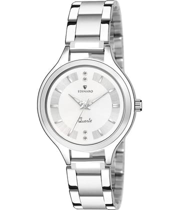 EDINARO Stainless Steel Round Womens Watch
