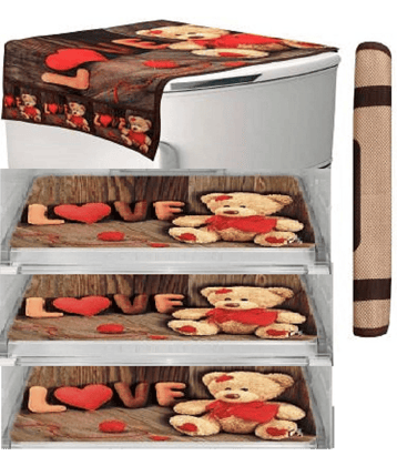 Exopick (3 Fridge Mats + 1 Fridge Top Cover + 1 Handle Cover)