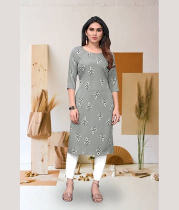 KETAKI FASHION Pack of 1 Crepe Printed Straight Women's Kurti - ( Multicolor )