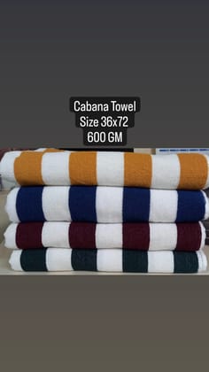Cabana Towel ( Colour - Yellow Sea )