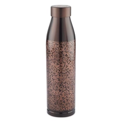 Attro Aarogyam SLIM COPPER BOTTLE 1000ML - VINTAGE CARVING