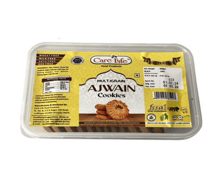 AJWAIN MULTIGRAIN COOKIES 200GM