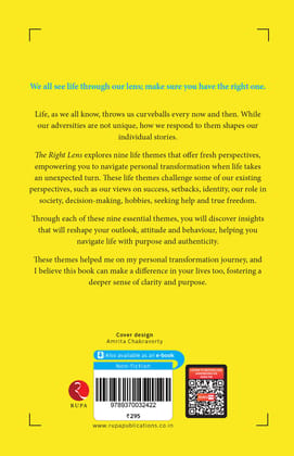 The Right Lens: Life Themes to Pause, Reflect and Begin Again