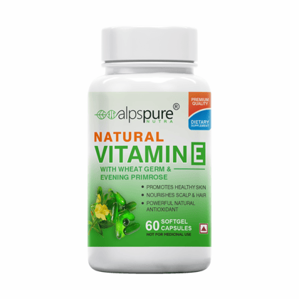 🎁 Natural Vitamin E Softgel Capsules (65% off)-60 Capsules