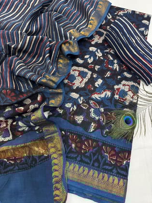 Floral Maheshwari Silk Suit