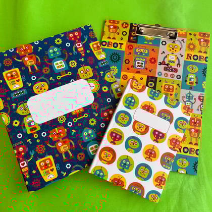 School Set  - Robotic-Set of 3 - Folder + Clipboard + Note book