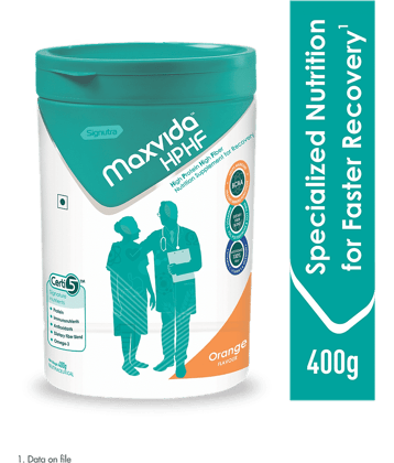 MAXVIDA High Protein High Fiber Supplement for Recovery Nutrition Drink for Adult 400 gm