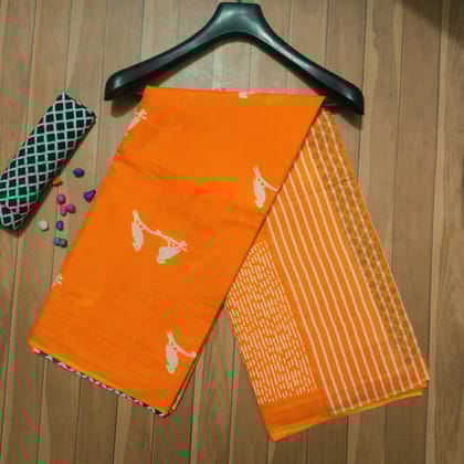 JAIPUR HANDBLOCK PRINT Beautiful Handblock printed pure cotton mulmul sarees with blouse piece.
5.5meter cotton saree
1meter extra blouse