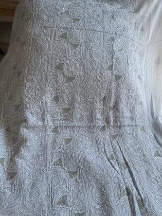 Viscose Length with Dupatta - Grey-Grey / Viscose / Free Size