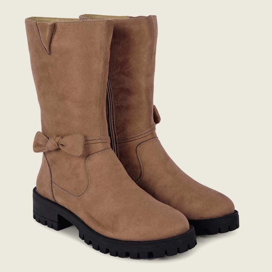 High Ankle Boots-Nude / 3