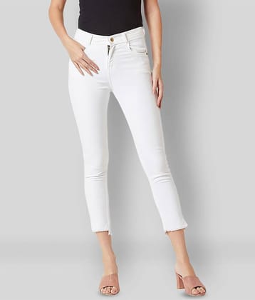 Miss Chase - White Denim Women's Jeans ( Pack of 1 )
