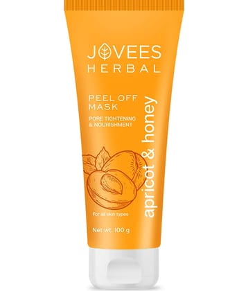 Jovees Herbal Apricot & Honey Peel Off Mask For All Skin Types, 100gm (Pack of 1)