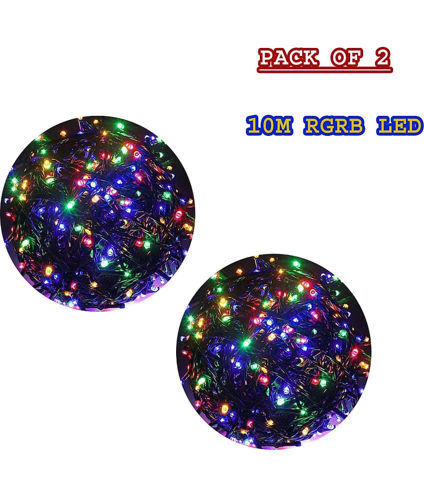 MIRADH - Multicolor 10Mtr String Light ( Pack of 2 )