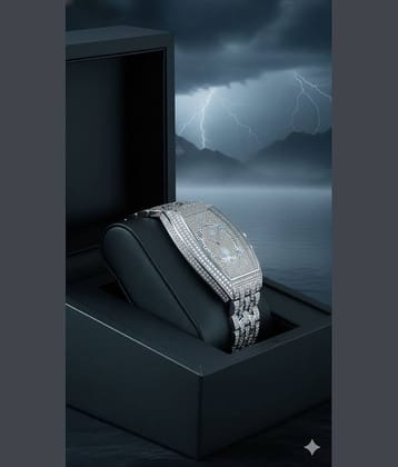 Fadiso Fashion Silver Stainless Steel Analog Men's Watch